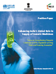 FICCI Study:Position Paper: Enhancing India's Global Role in Supply of Generic Medicines