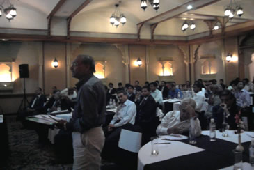 FICCI Events: A member of the audience asking question during Q&A session