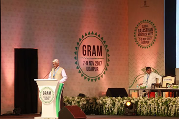 FICCI Events: Dr Sanjaya Baru, Secretary General, FICCI addressing during the Inaugural Session of GRAM Udaipur